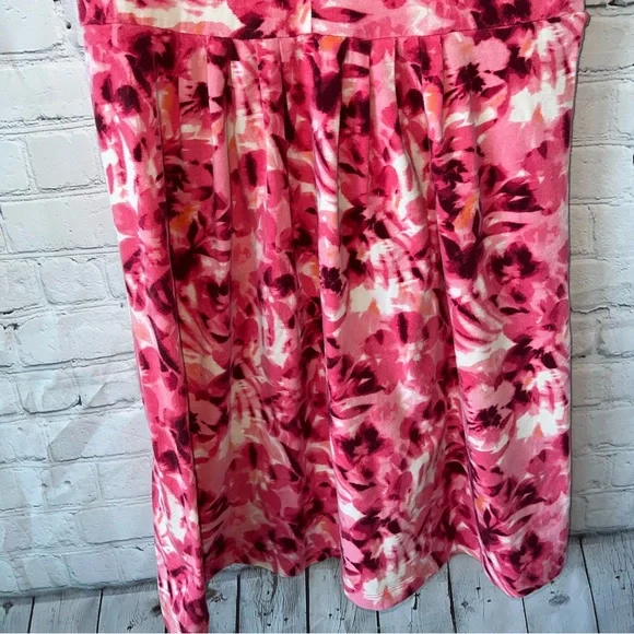 jones new york sport pink & white floral sleeveless dress size S - Picture 6 of 11